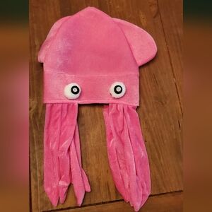 Pink Octopus Hat with Tentacles